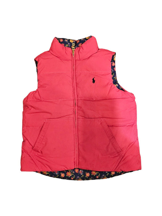 A Pink Outerwear Vests from Polo Ralph Lauren in size 5T for neutral. (Front View)