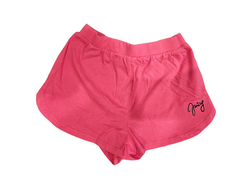 A Pink Shorts from Juicy Couture in size 6T for girl. (Front View)