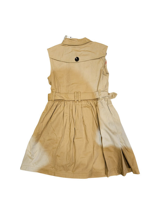 A Beige Sleeveless Dresses from Burberry in size 8Y for girl. (Back View)