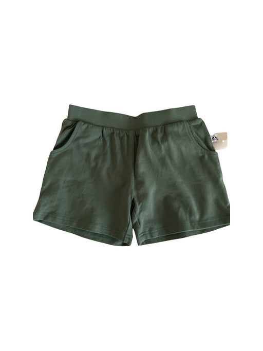 A Green Shorts from Little Horn in size 6T for neutral. (Front View)