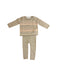 A Beige Pants Sets from Bonpoint in size 3-6M for neutral. (Front View)