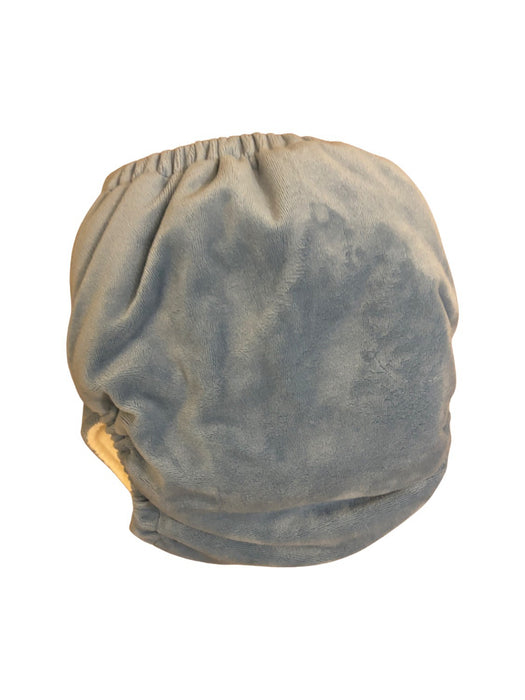 A Blue Cloth Diapers from GroVia in size 6-12M for neutral. (Back View)