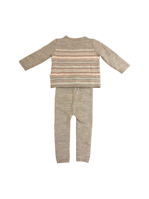 A Beige Pants Sets from Bonpoint in size 3-6M for neutral. (Back View)