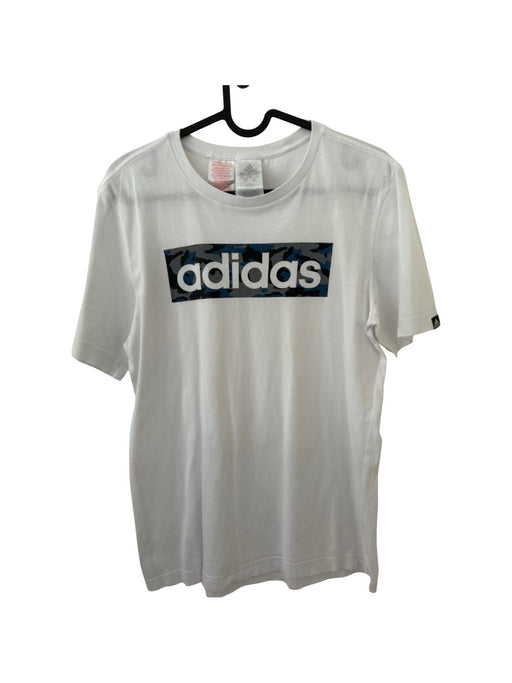 A White Short Sleeve T Shirts from Adidas in size 14Y for neutral. (Front View)