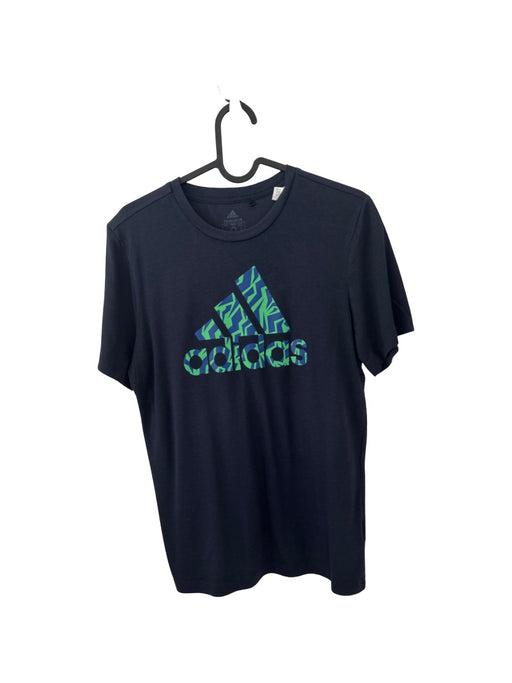 A Black Short Sleeve T Shirts from Adidas in size 14Y for boy. (Front View)