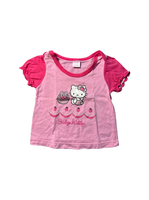 A Pink Short Sleeve T Shirts from Sanrio in size 12-18M for girl. (Front View)