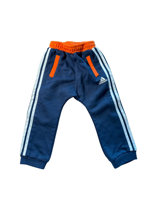 A Blue Casual Pants from Adidas in size 12-18M for boy. (Front View)