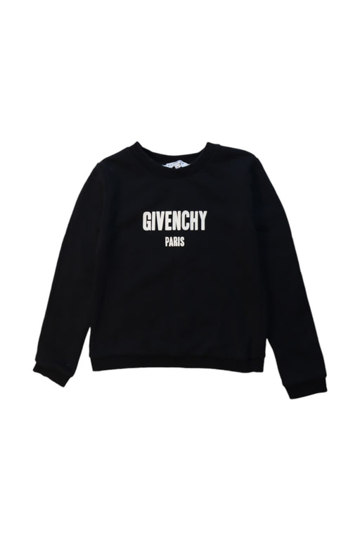 A Black Crewneck Sweatshirts from Givenchy in size 8Y for boy. (Front View)