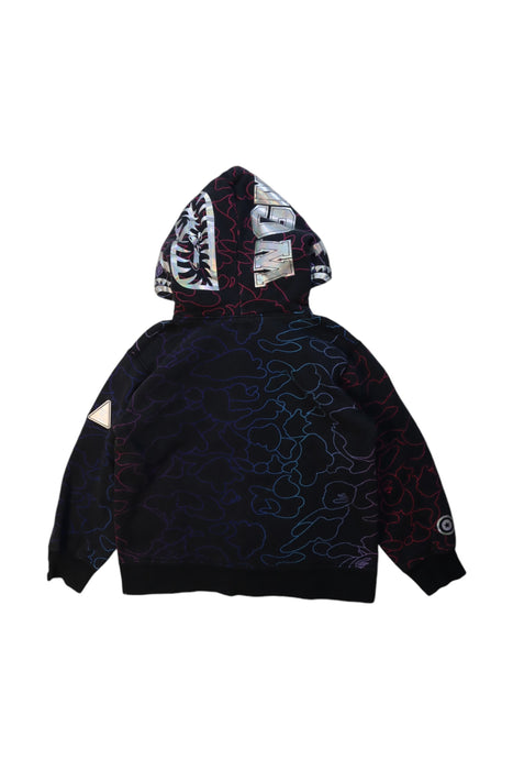 A Multicolour Zippered Sweatshirts from Bape by A Bathing Ape in size 7Y for boy. (Back View)