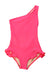 A Pink Swimsuits from Nanos in size 8Y for girl. (Front View)