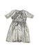 A Silver Short Sleeve Dresses from Velveteen in size 10Y for girl. (Front View)