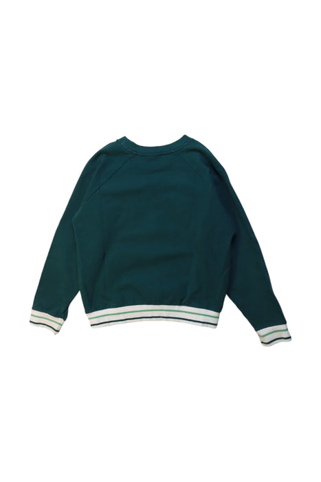 A Green Crewneck Sweatshirts from Petit Bateau in size 8Y for boy. (Back View)