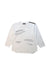 A White Long Sleeve T Shirts from Comme Ca Ism in size 5T for boy. (Front View)