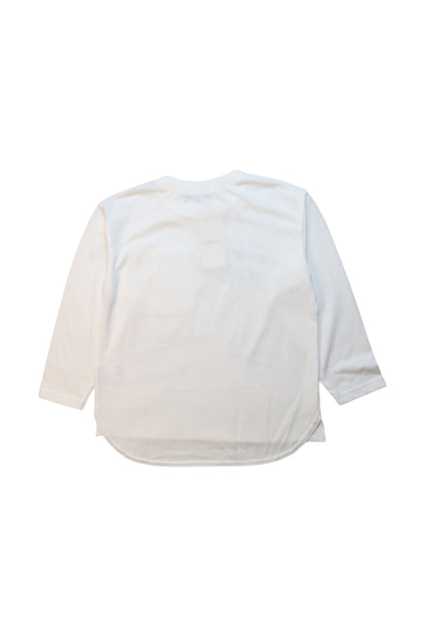 A White Long Sleeve T Shirts from Comme Ca Ism in size 5T for boy. (Back View)