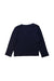 A Black Long Sleeve T Shirts from Petit Bateau in size 4T for boy. (Back View)