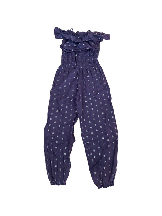 A Purple Sleeveless Jumpsuits from Velveteen in size 14Y for girl. (Back View)