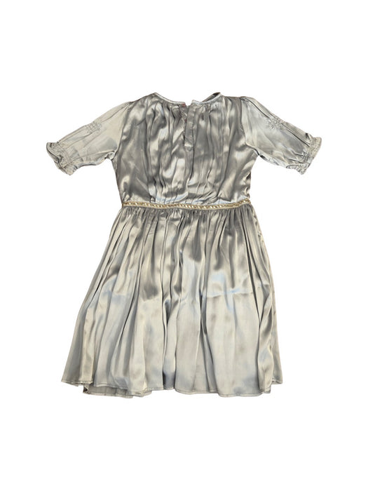 A Silver Short Sleeve Dresses from Velveteen in size 10Y for girl. (Back View)