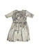 A Silver Short Sleeve Dresses from Velveteen in size 10Y for girl. (Back View)