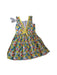 A Yellow Sleeveless Dresses from Tutto Piccolo in size 12Y for girl. (Back View)