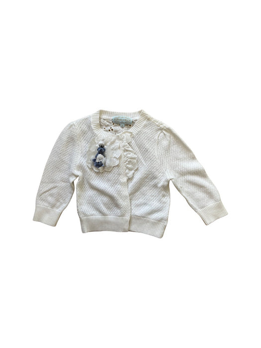 A White Cardigans from Nicholas & Bears in size 3T for girl. (Front View)