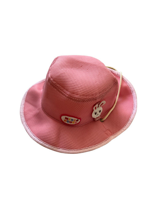 A Pink Sun Hats from Miki House in size O/S for girl. (Front View)