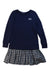 A Blue Sweater Dresses from Polo Ralph Lauren in size 8Y for girl. (Front View)