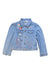 A Blue Lightweight Jackets from Seed in size 9Y for girl. (Front View)