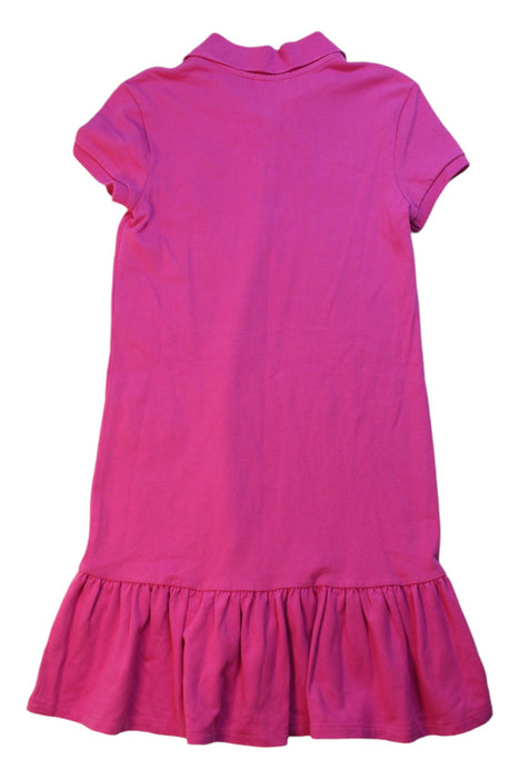 A Pink Short Sleeve Dresses from Polo Ralph Lauren in size 8Y for girl. (Back View)