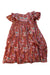 A Orange Short Sleeve Dresses from Velveteen in size 10Y for girl. (Back View)