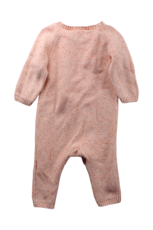 A Pink Long Sleeve Jumpsuits from Wilson & Frenchy in size 3-6M for girl. (Back View)