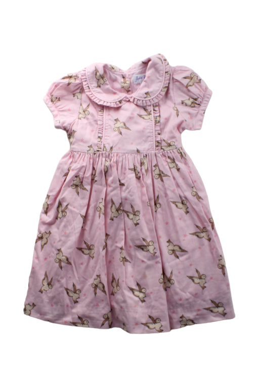 A Pink Short Sleeve Dresses from Rachel Riley in size 2T for girl. (Front View)