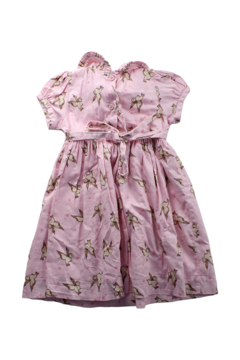 A Pink Short Sleeve Dresses from Rachel Riley in size 2T for girl. (Back View)