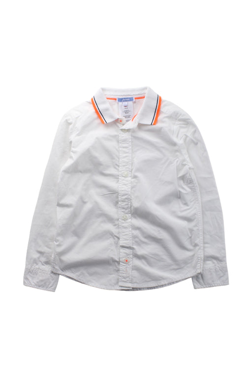A White Long Sleeve Shirts from Jacadi in size 4T for boy. (Front View)