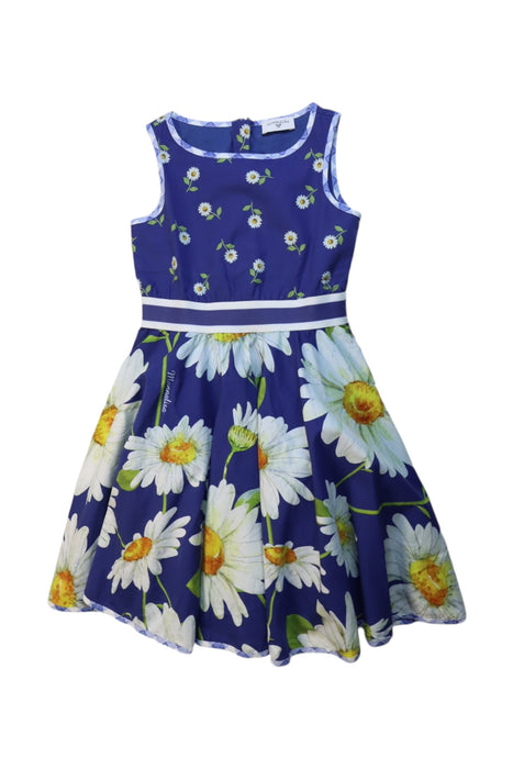 A Multicolour Sleeveless Dresses from Monnalisa in size 7Y for girl. (Front View)