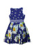 A Multicolour Sleeveless Dresses from Monnalisa in size 7Y for girl. (Back View)