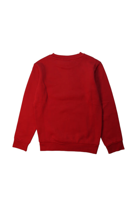 A Red Crewneck Sweatshirts from Adidas in size 9Y for boy. (Back View)