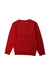 A Red Crewneck Sweatshirts from Adidas in size 9Y for boy. (Back View)