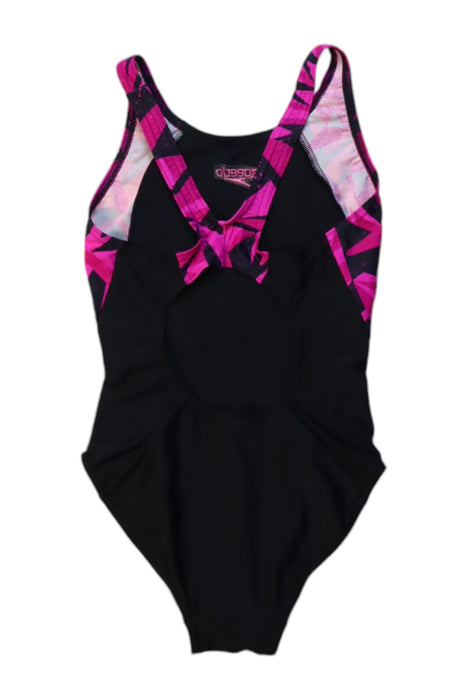 A Black Swimsuits from Speedo in size 7Y for girl. (Back View)