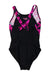 A Black Swimsuits from Speedo in size 7Y for girl. (Back View)