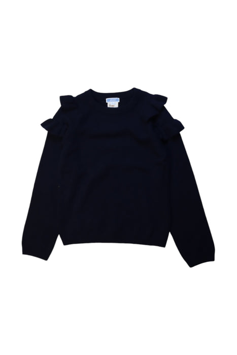 A Black Knit Sweaters from Jacadi in size 8Y for girl. (Front View)