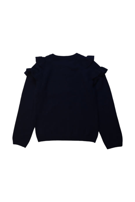 A Black Knit Sweaters from Jacadi in size 8Y for girl. (Back View)