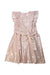 A Metallic Short Sleeve Dresses from Seed in size 4T for girl. (Front View)