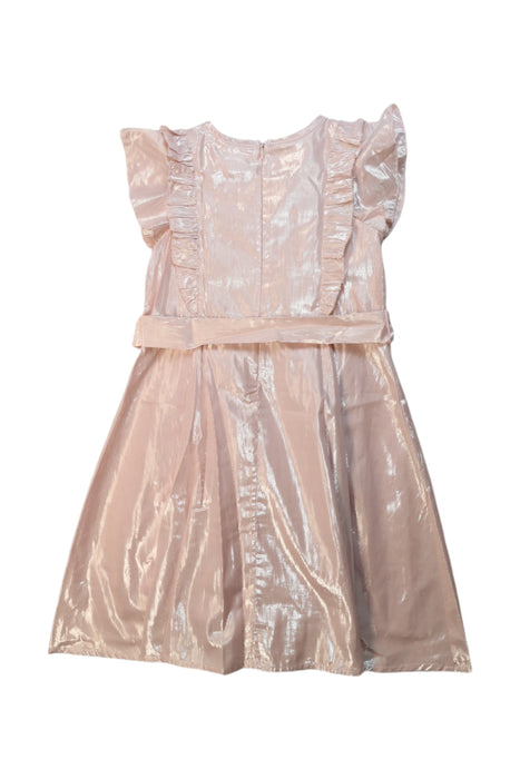 A Metallic Short Sleeve Dresses from Seed in size 4T for girl. (Back View)