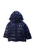 A Navy Puffer/Quilted Jackets from Nicholas & Bears in size 6T for boy. (Front View)