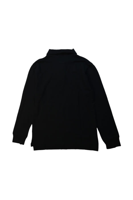 A Black Long Sleeve Polos from Polo Ralph Lauren in size 10Y for boy. (Back View)