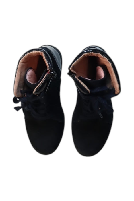 A Black Casual Boots from Jacadi in size 6T for girl. (Back View)