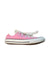 A White Sneakers from Converse in size 7Y for girl. (Front View)