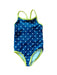 A Navy Swimsuits from Boden in size 2T for girl. (Front View)