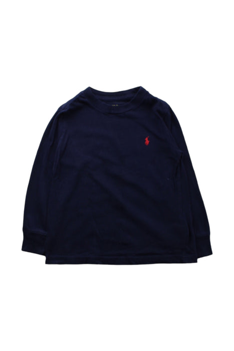 A Blue Long Sleeve T Shirts from Polo Ralph Lauren in size 3T for boy. (Front View)