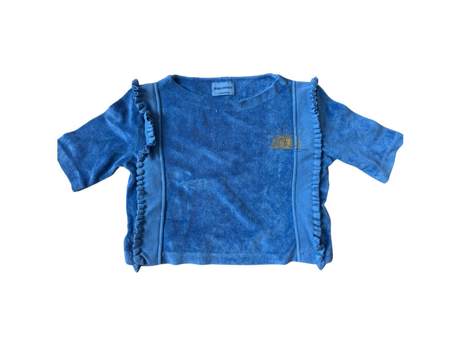 A Blue Short Sleeve Tops from Bobo Choses in size 6T for neutral. (Front View)